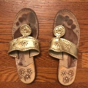 Gold Jack Rogers size 8